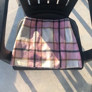Women’s plaid light pink mini skirt